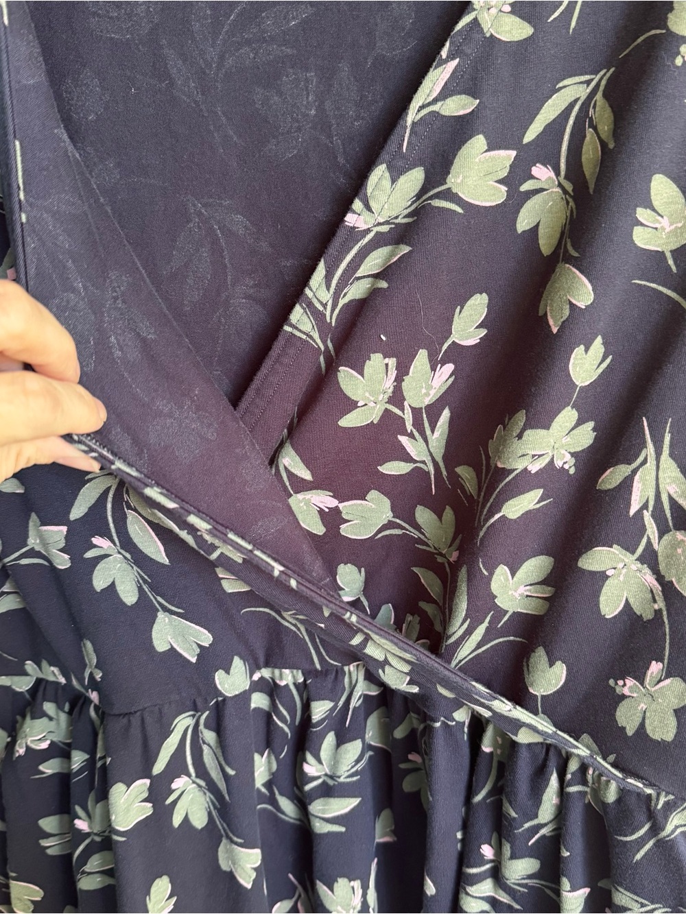 Pact Navy Floral Midi Dress - Picture 6 of 7